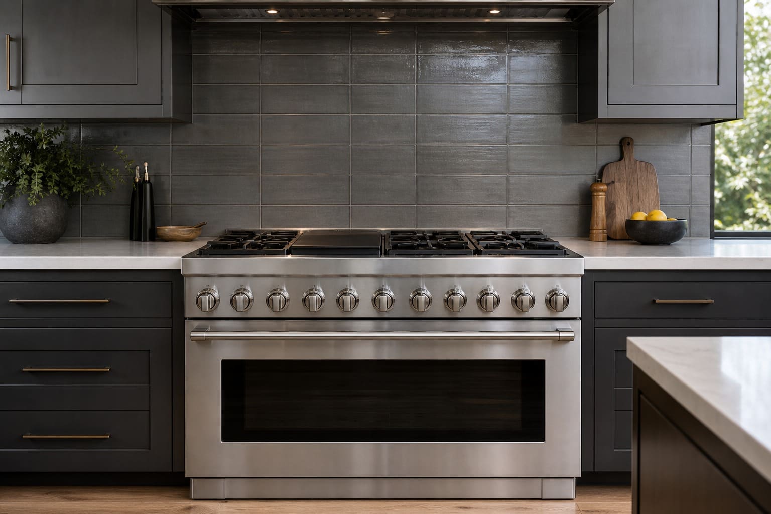 Stainless Viking range in a Fremont kitchen